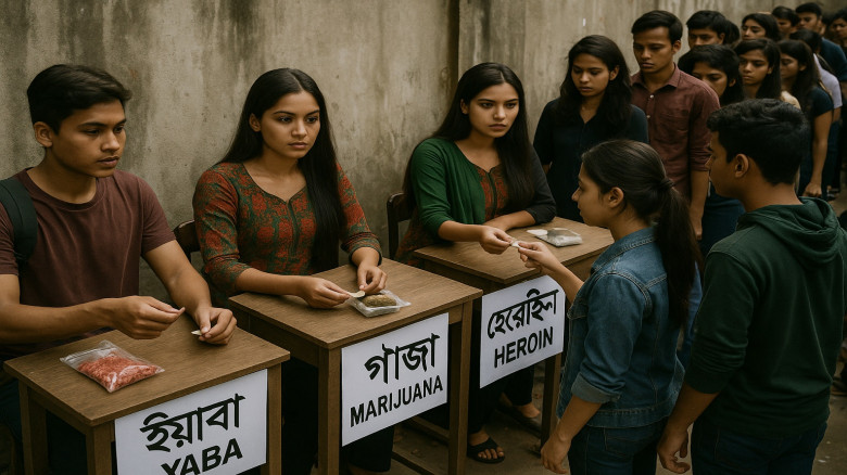 রাজধানীতে কাউন্টার খোলে মাদক বিক্রি...