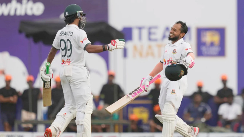 জোড়া সেঞ্চুরিতে স্বস্তি নিয়ে দিন পার করল বাংলাদেশ...