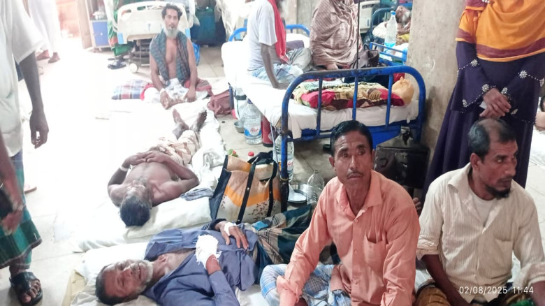 পিরোজপুরের চর গাজীপুর গ্রামে পিটিয়ে ও কুপিয়ে তিনজন...