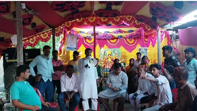 জয়পুরহাট -২ আসনের পূজামণ্ডপ পরিদর্শন করেন বিএনপির ...