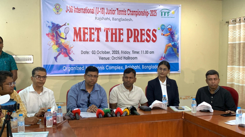 রাজশাহীতে শুরু হচ্ছে ইন্টারন্যাশনাল জুনিয়র টেনিস চ...