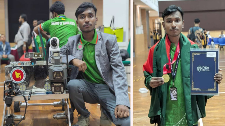 মালয়েশিয়ায় বিশ্ব রোবটিক্স প্রতিযোগিতায় চুয়াডাঙ্...