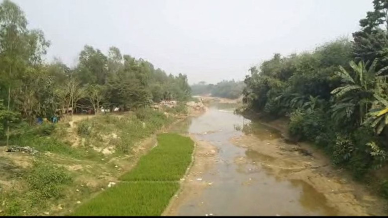 ঝিনাইগাতী মহারশি নদীর নাব্যতা হারিয়ে দখল ও আবর্জনা...