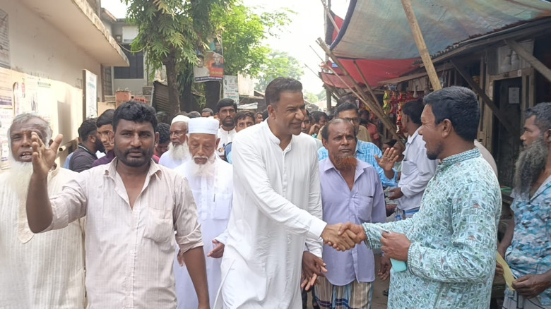 বরিশাল -৪ আসনে ব্যারিস্টার এ এম মাছুমের গণসংযোগ...