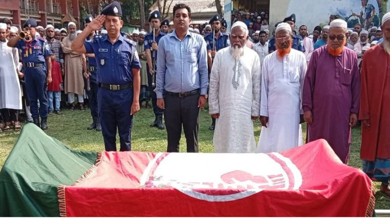 উলিপুর উপজেলায় রাষ্ট্রীয় মর্যাদায় বীর মুক্তিযোদ...