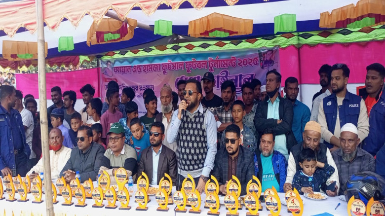 বানিয়াচংয়ে জায়ান এন্ড হামজা ফুটসাল ফুটবল টুর্নামেন...