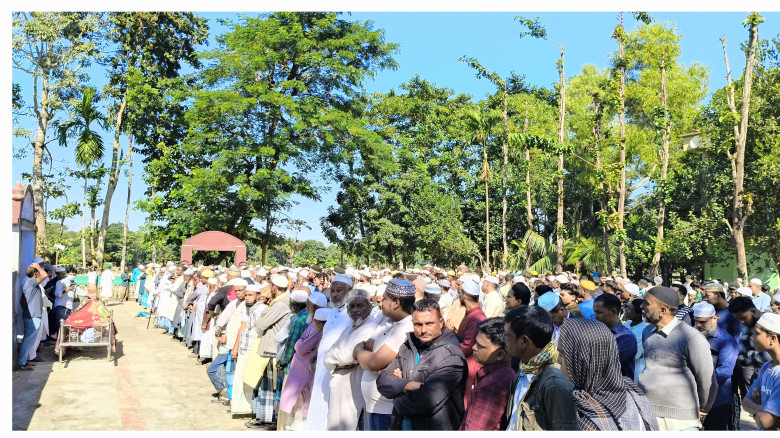 রাজধানীতে নিহত সেই ডিবি কর্মকর্তার জানাজা মৌলভীবাজ...