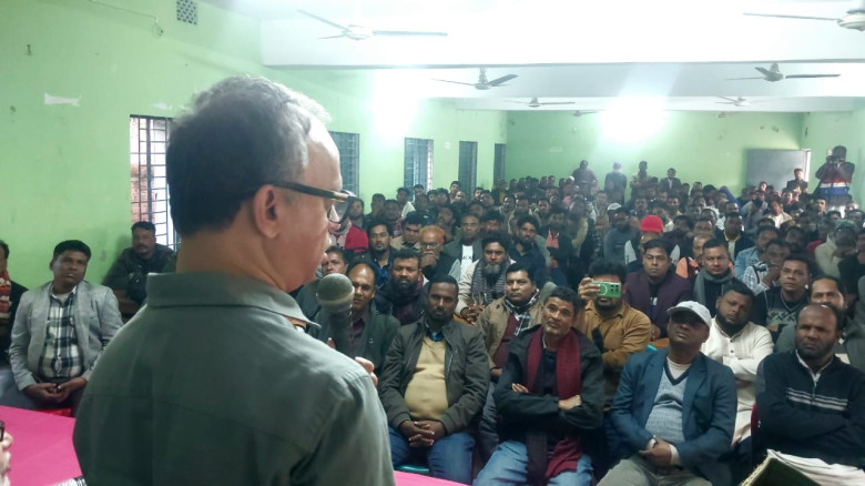 জীবননগরে জাতীয়তাবাদী শ্রমিক দলের নির্বাচনী কর্মশা...