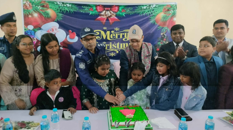 নল‌ছি‌টি‌তে একমাত্র খ্রিষ্টান‌ পল্লী‌তে বড়‌দিন পা‌...