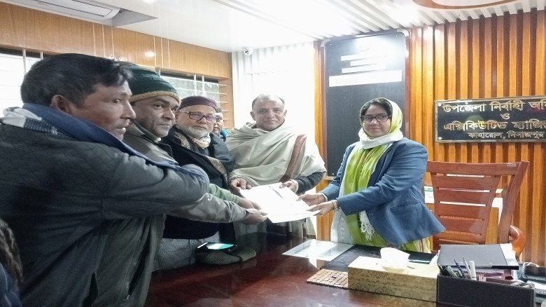 দিনাজপুর-১ আসনে বিএনপি প্রার্থীর মনোনয়নপত্র দাখিল...
