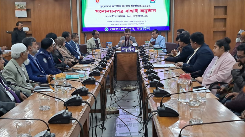 নড়াইলের দু আসনে ২৪ জনের মনোনয়নপত্র বৈধ ৯ বাতিল ১৩,...