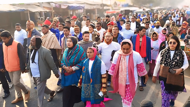মোহনপুরে সংসদ নির্বাচন ও গণভোটের প্রচারণা উপলক্ষে ...