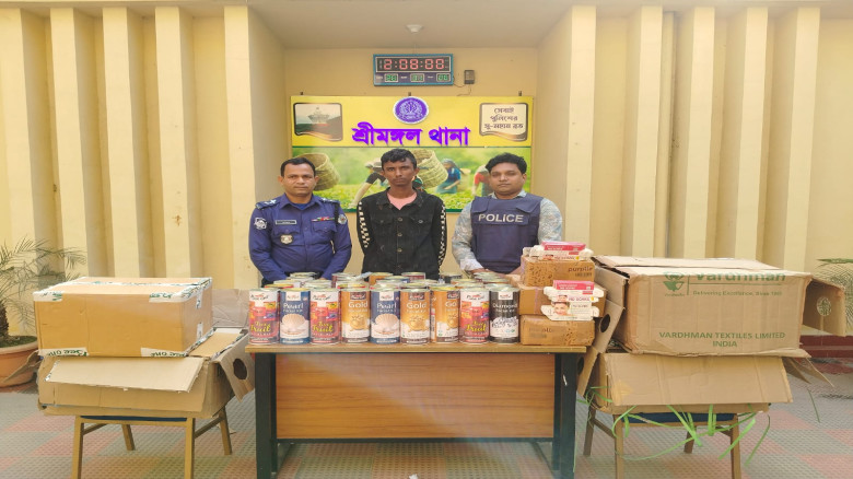 শ্রীমঙ্গল পুলিশের অভিযানে বিপুল পরিমাণ ভারতীয় কসমে...
