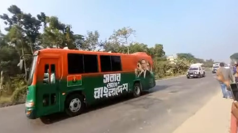 তারেক রহমানের মৌলভীবাজার জনসভায় যোগ দিতে যাওয়ার পথ...