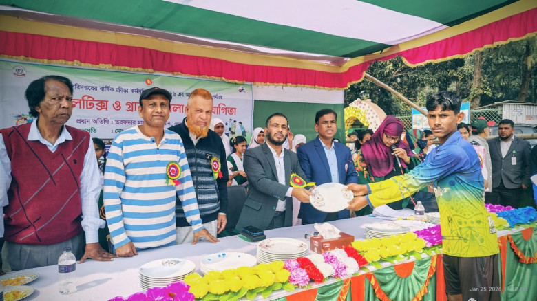শেরপুরে অ্যাথলেটিক্স ও গ্রামীন খেলা প্রতিযোথিতা অন...