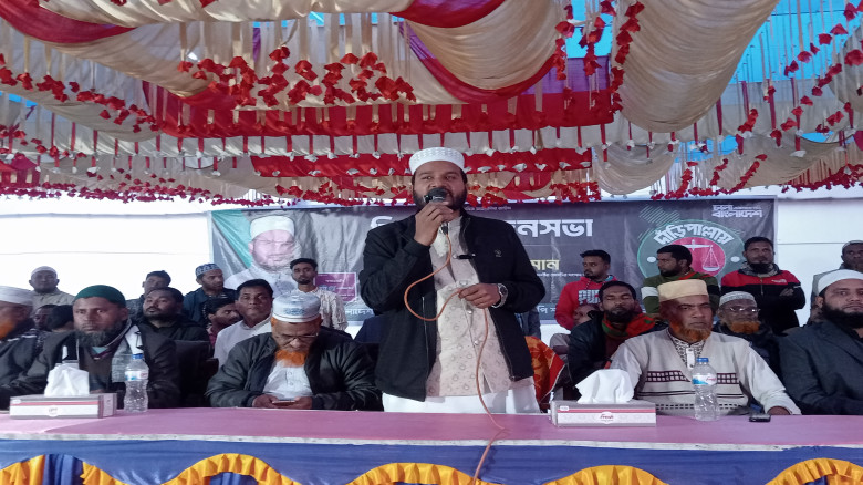 কাহারোলে দাঁরিপাল্লার বিশাল নির্বাচনী জনসভা অনুষ্ঠ...