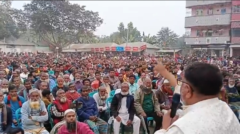 জয়পুরহাট ১ আসনের ধানের শীষের সমর্থনে ধরঞ্জী মাঠে ...
