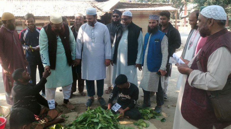 রাজশাহী-৫ আসনে জামায়াত প্রার্থীর নির্বাচনী প্রচারণ...