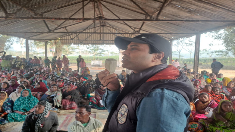 হবিগঞ্জ ৪ আসনে চা বাগানে নির্বাচনী উৎসব, ধানের শীষ...