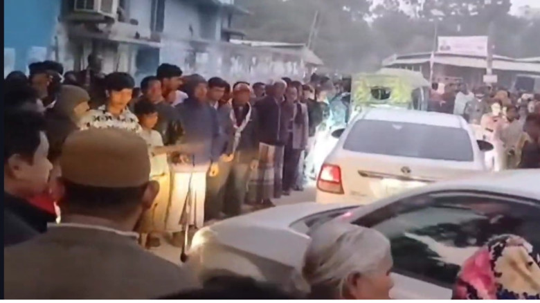 নিজ গ্রামে রমেশ সেনের মরদেহ।মির্জা ফখরুল ও দেলোয়ার...