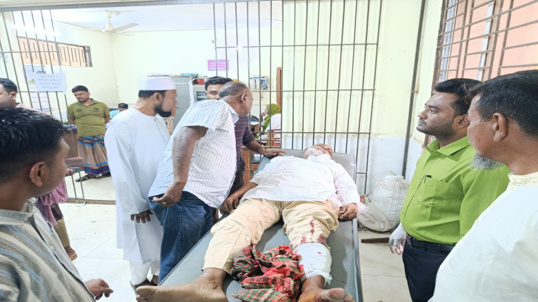 তালতলীতে ভোট দিয়ে ফেরার পথে ইউপি সদস্যকে কুপিয়ে জখ...