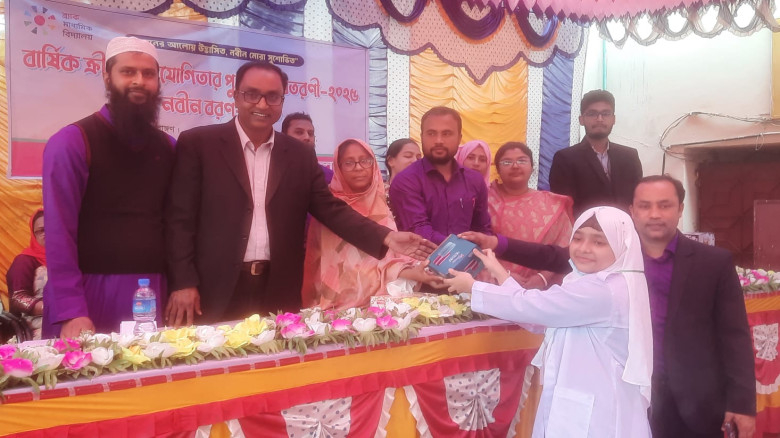 জলঢাকায় ক্রীড়া প্রতিযোগীতার পুরস্কার বিতরণ ও নবীণ ...
