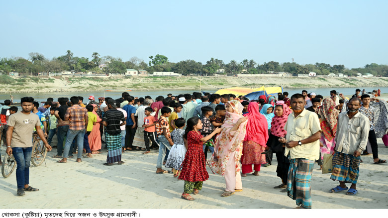 গড়াই নদীতে সাঁতার দিয়ে নিখোঁজ শিশুদের মৃতদেহ উদ্ধ...