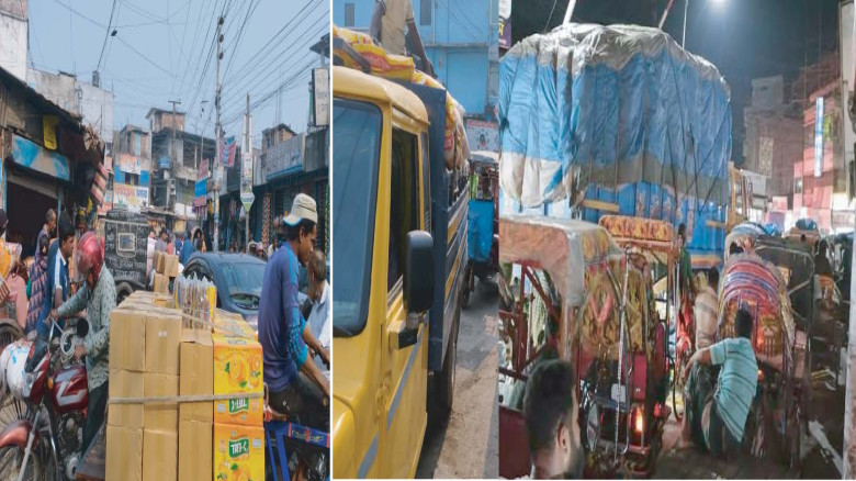 সৈয়দপুরের দিনের বেলা শহরে ভারি যানবাহন ঢোকা নিষিদ্...