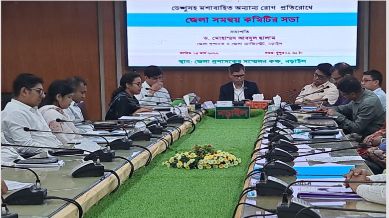 ডেঙ্গুসহ মশাবাহিত রোগ প্রতিরোধে নড়াইলে জেলা সমন্বয়...