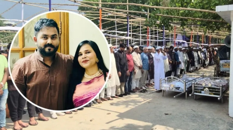 একসঙ্গে মৃত্যু, পাশাপাশি কবরে চিরনিদ্রায় শায়িত স্ব...