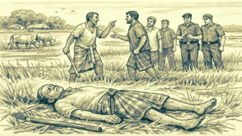 ধানখেতে গরুর তাণ্ডবের প্রতিবাদেই প্রাণ গেল কৃষকের...