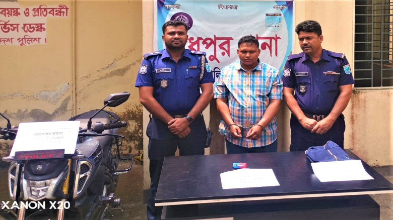 টাঙ্গাইলে বাইকসহ ভুয়া পুলিশ গ্রেপ্তার...