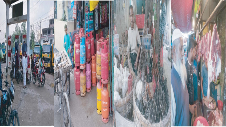 সৈয়দপুরে জ্বালানী, এলপি’ গ্যাস, সয়াবিন তেল, মাছ-মং...