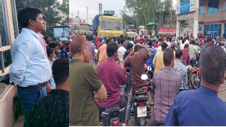 শেরপুরে ভ্রাম্যমাণ আদালতের জ্বালানি তেল সরবরাহ ও ব...