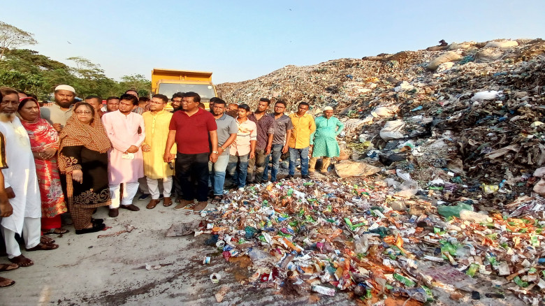 জনস্বাস্থ্য বিবেচনায় বরিশালের ময়লার ভাগার স্থানান্...
