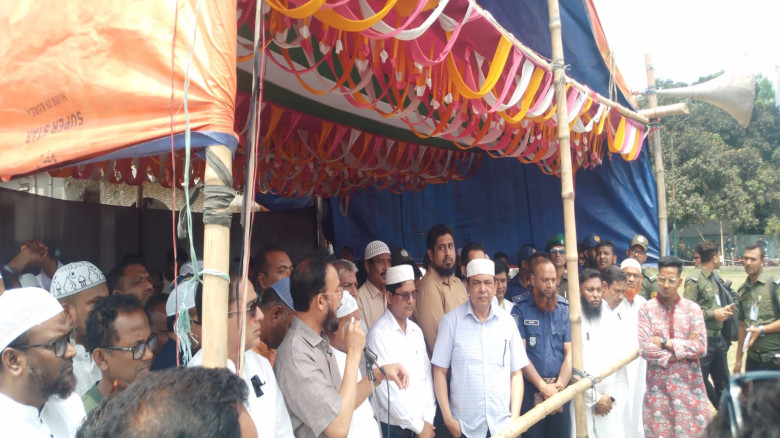 বেনাপোল স্থলবন্দরে ক্রেন দুর্ঘটনায় নিহত শ্রমিক শাহ...