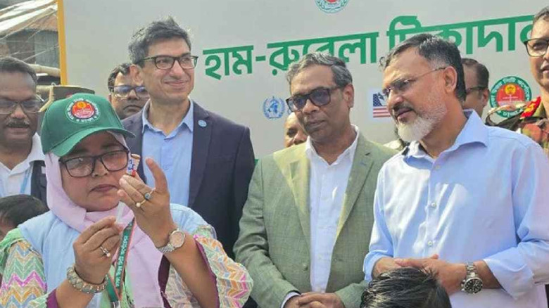 ঢাকায় হাম-রুবেলা টিকাদান ক্যাম্পেইনের উদ্বোধন...