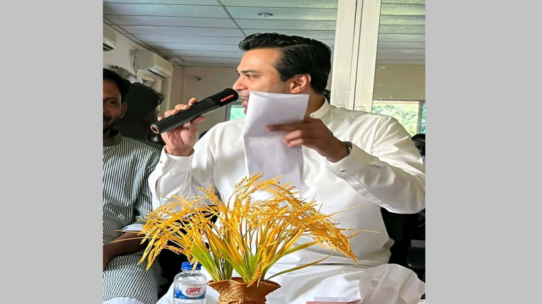 এমপি পুত্র সৈয়দ শাফকাত আহমেদ এর সঙ্গে মতবিনিময় সভা...