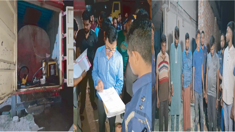 সৈয়দপুরে প্রশাসনের অভিযানে ৪,৫০৫  লিটার তেল জব্দ...