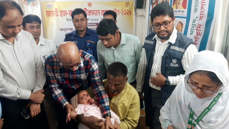 নেত্রকোণায় জরুরি হাম-রুবেলা টিকাদান কর্মসূচি শুরু,...