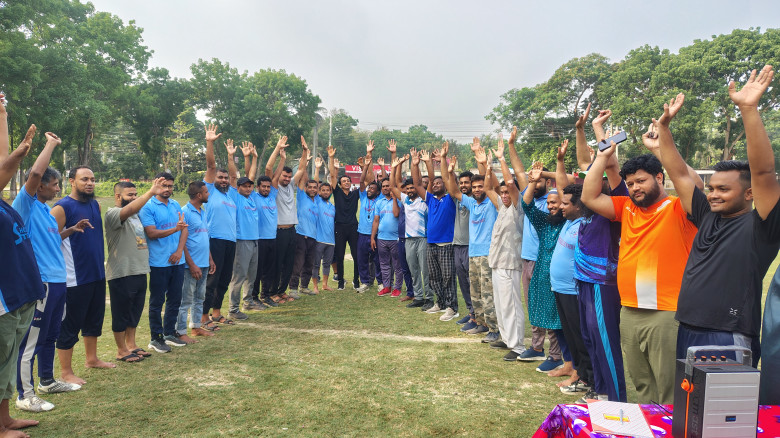 মধুখালীতে যোগ ব্যায়াম চর্চার উদ্বোধন...