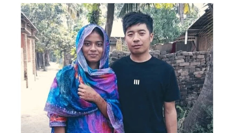ভেড়ামারার তরুণীকে বিয়ে করলেন চীনা যুবক, প্রেমের টা...