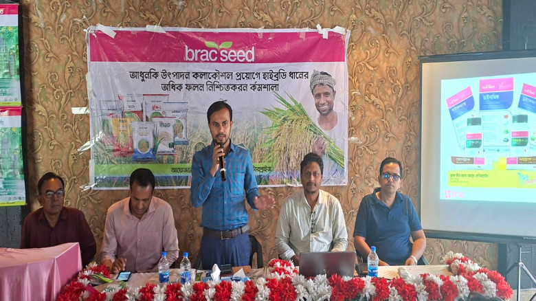 পরিবেশবান্ধব কৃষি ও হাইব্রিড ধান নিয়ে লাকসামে ব্র্...