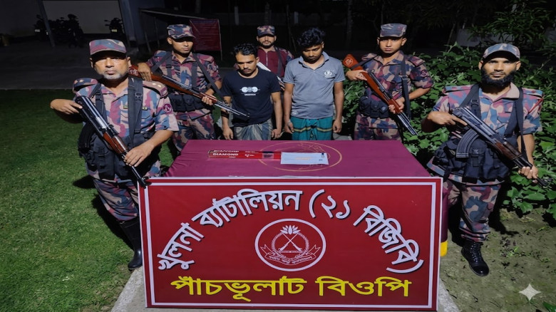 শার্শা সীমান্তে ৪০ পিস ইয়াবাসহ দুই মাদক ব্যবসায়ী আ...