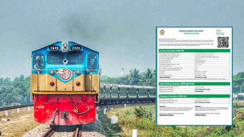 ঈদযাত্রায় ট্রেনের শেষ দিনের অগ্রিম টিকিট বিক্রি...