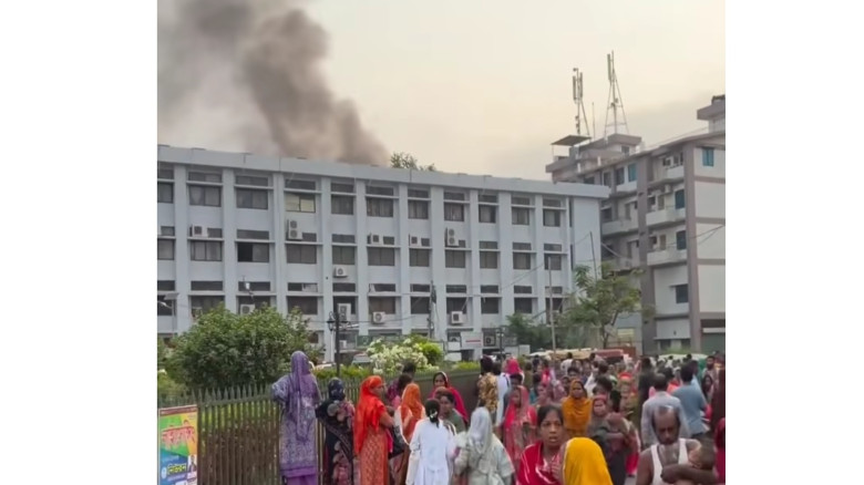 খুমেক হাসপাতালে আগুন...