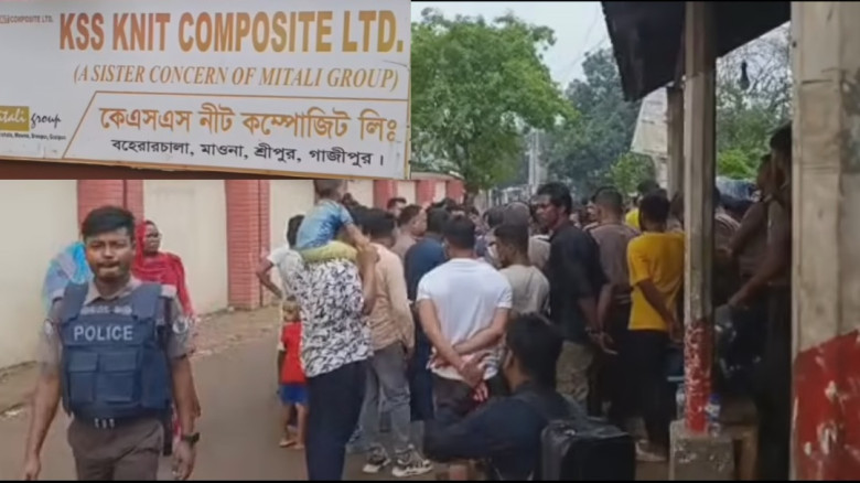 কারখানায় শ্রমিক-পুলিশ সংঘর্ষ, লাঠিচার্জ-সাউন্ডগ্রে...