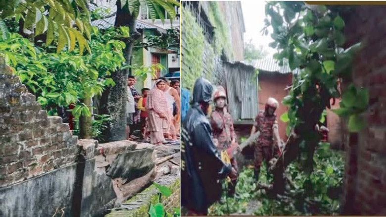 সৈয়দপুরে ঝড়ে ব্যাপক ক্ষয়-ক্ষতি...