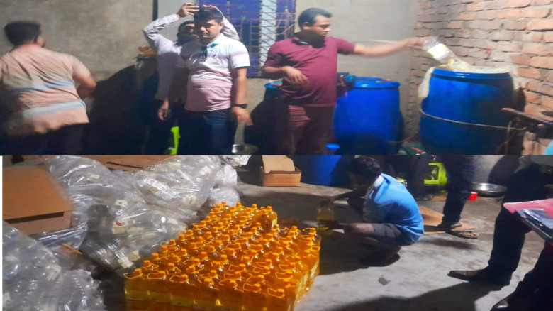 খোলা তেলে ‘বোরাক’ সিল! বারহাট্টায় নকল বোতলজাত কারখ...