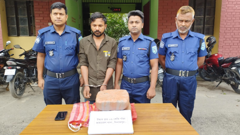 কাহারোলে ৬ কেজি গাঁজা সহ গ্রেফতার ১...
